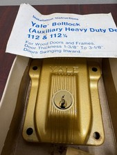 Yale Heavy Duty Auxiliary Rim Deadbolt Models 112&112 1/4 picture