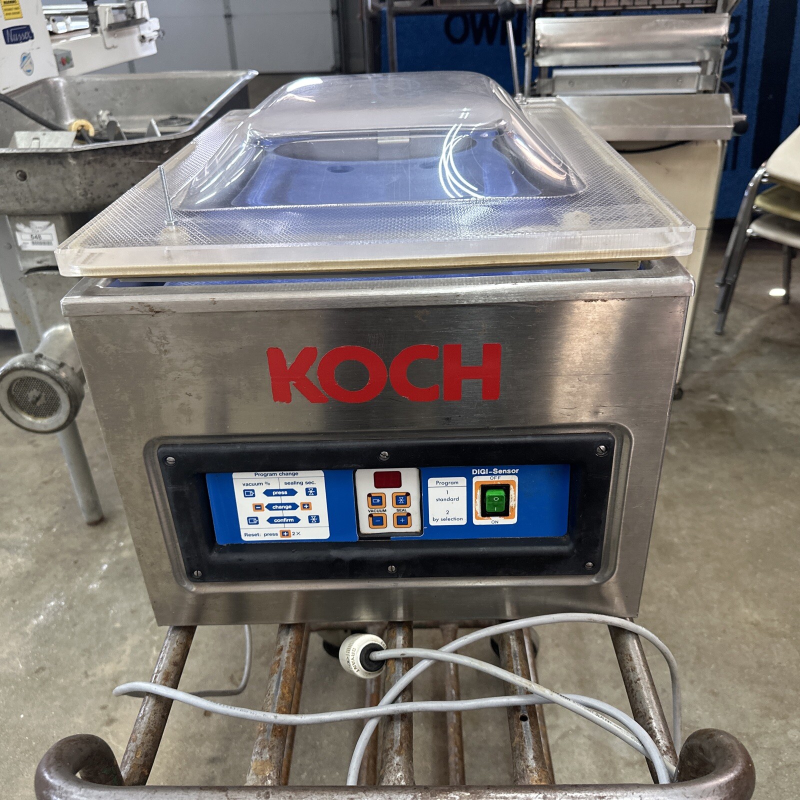 KOCH X200 TABLE TOP VACUUM SEALER  SINGLE PHASE 120V 1 PH 16A