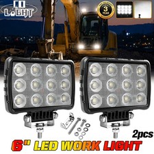 2x Powerful New 6X4 LED Work Light For Truck Flood Light 12V 24V Tractor lights picture