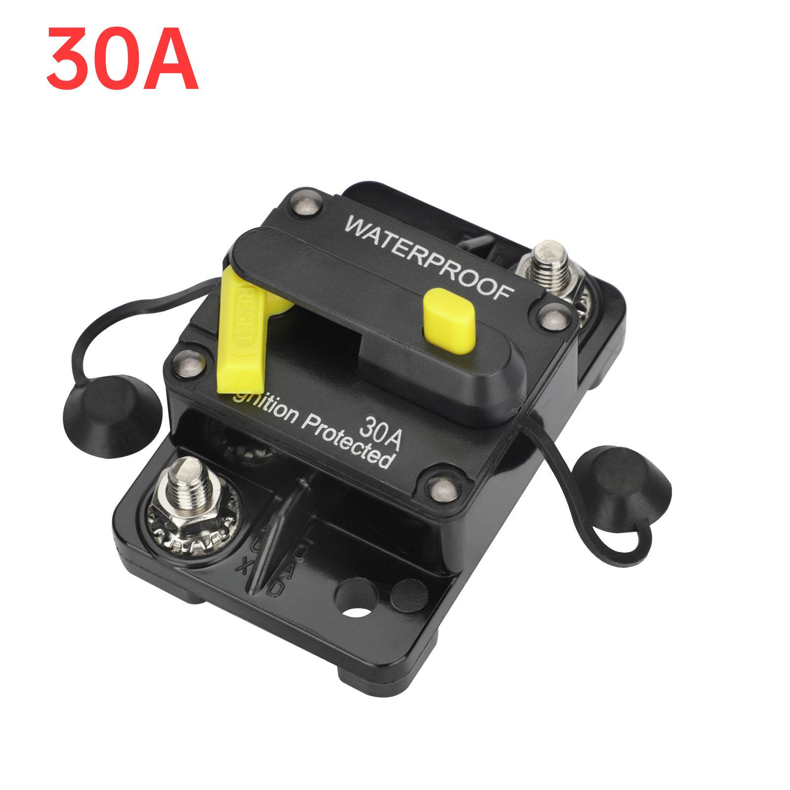 30~300AMP 12V Circuit Breaker Reset Car Auto Marine Stereo Audio Fuse Inverter