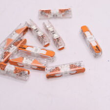 (10-Pk) Wago Locking Cable Splicer/Reducer Clear Orange 221-2401 picture