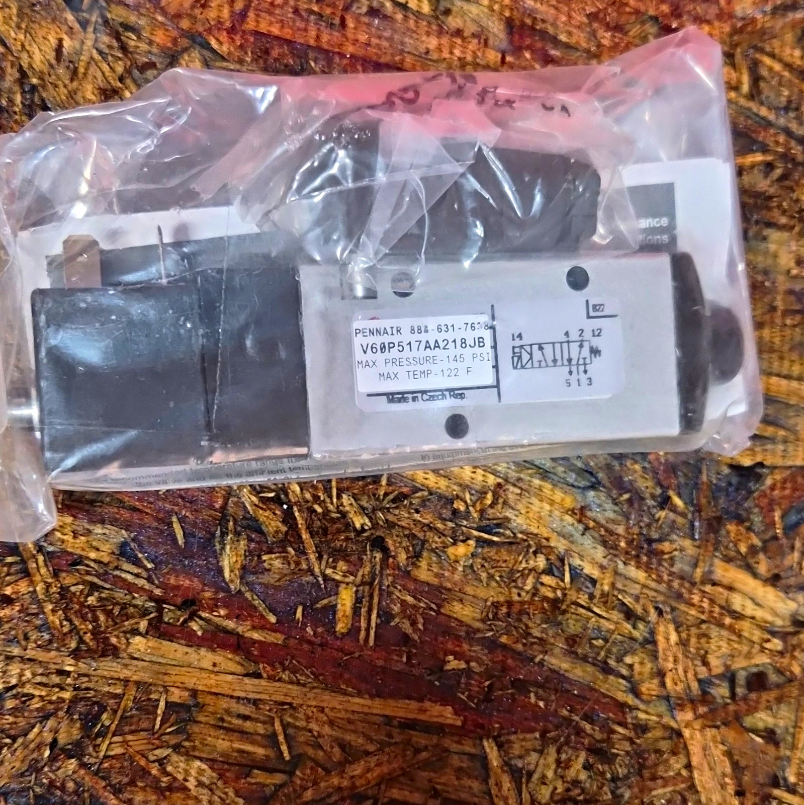 PENN AIR Solenoid Valve for Air V60P517AA218JB Max Pressure 145 PSI