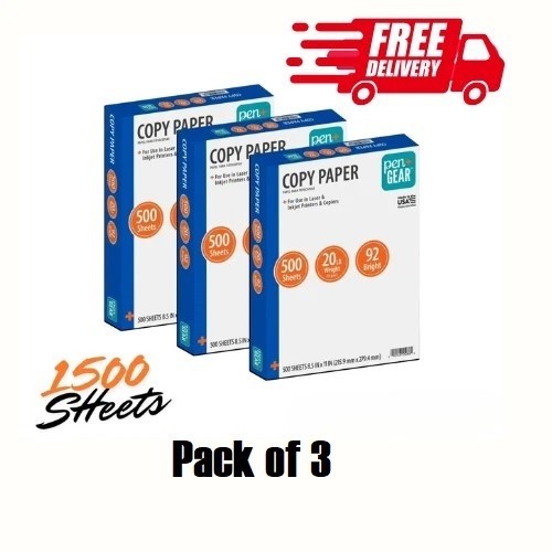 1500 Sheets - Copy Paper, 8.5 1500 Sheets - Copy Paper, 8.5
