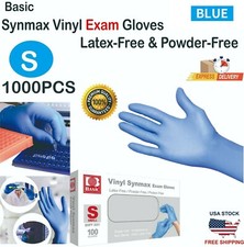 1000 PCS Basic Blue Vinyl Exam Gloves S SIZE picture