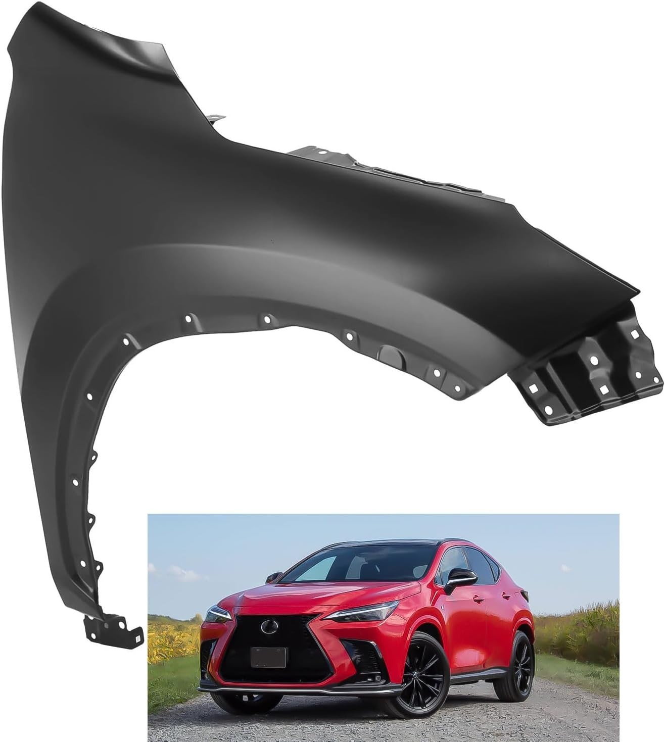 Front Fender Quarter Panel Right Passenger Side Compatible with 2022 2023 2024.. Front Fender Quarter Panel Right Passenger Side Compatible with 2022 2023 2024..