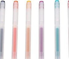 MUJI Smooth Gel Ink Ballpoint Pen Knock Type 10 Color Set 0.5mm Nib Japan NEW picture