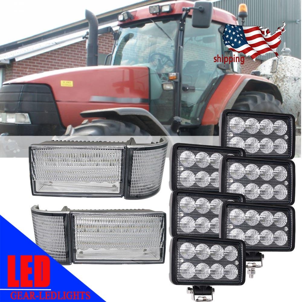 LED Front Wraparound Hood Lights headlight kit For Case IH MX135, MX100, MX120+ LED Front Wraparound Hood Lights headlight kit For Case IH MX135, MX100, MX120+