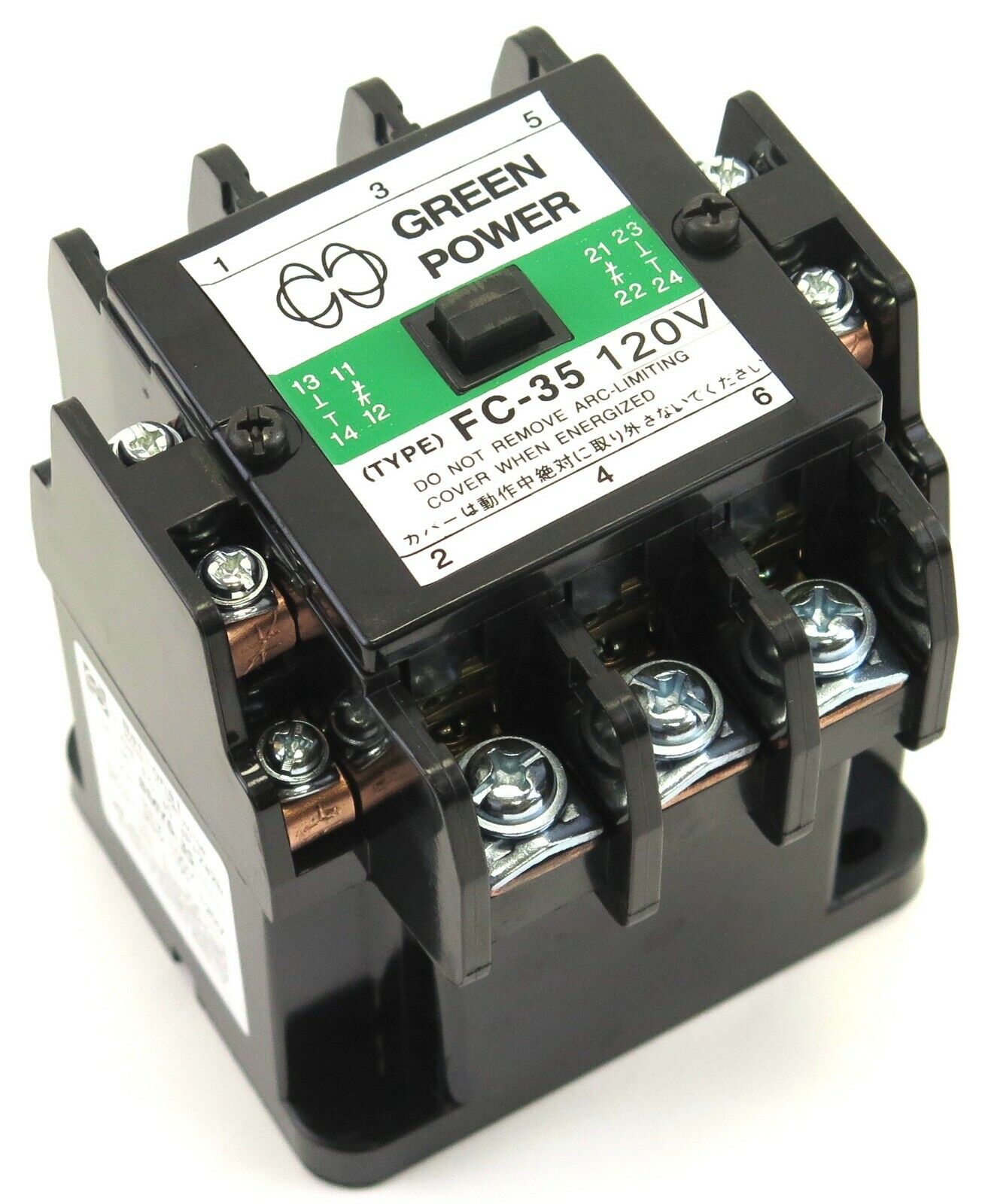 Green Power FC-35 3-P AC Magnetic Contactor Cat No. BMY6-35 120V Coil MATSUSHITA