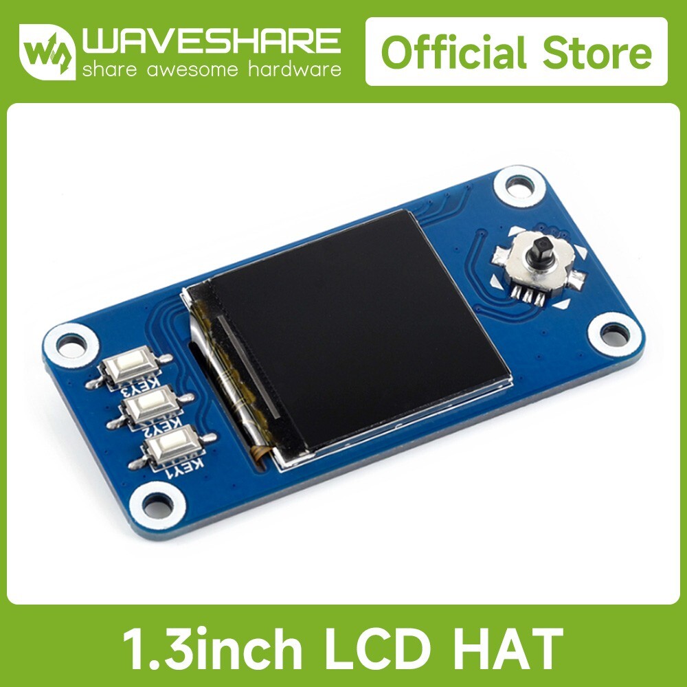 Waveshare 240x240 1.3 inch IPS LCD display HAT for Raspberry Pi SPI interface Waveshare 240x240 1.3 inch IPS LCD display HAT for Raspberry Pi SPI interface