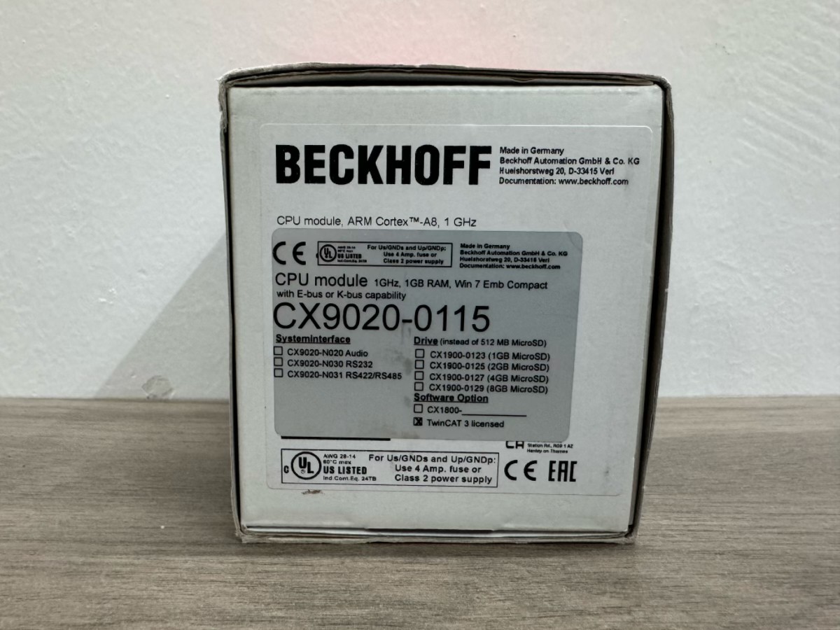 1PC Beckhoff CX9020-0115 PLC Module CX90200115 In Box Brand new 1PC Beckhoff CX9020-0115 PLC Module CX90200115 In Box Brand new