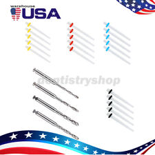 USPS AAA Dental Fiber Post Resin High-intensity Screw Thread Glass +4*Drills FDA picture