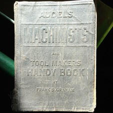 1941 Audels Machinists Tool Makers Handy Book Frank D Graham Vintage Illustrated picture