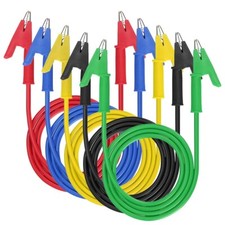 5Pcs 30V 15A Alligator Clips Electrical Test Leads Set 3.3ft Jumper Wires Cables picture