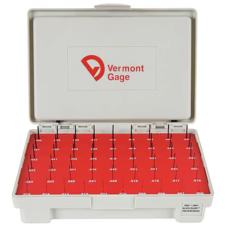 Vermont Gage 901200100 Black Ox-Coated Pin Gauge Set, Dim Type Vermont Gage 901200100 Black Ox-Coated Pin Gauge Set, Dim Type