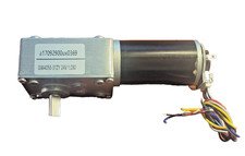 uxcell DC 24V 28RPM  Self-Locking Worm Gear Motor with Encoder and Cable picture