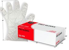Poly Gloves - Large - Single Use - 10,000 Gloves/Case - Food Grade Safe picture