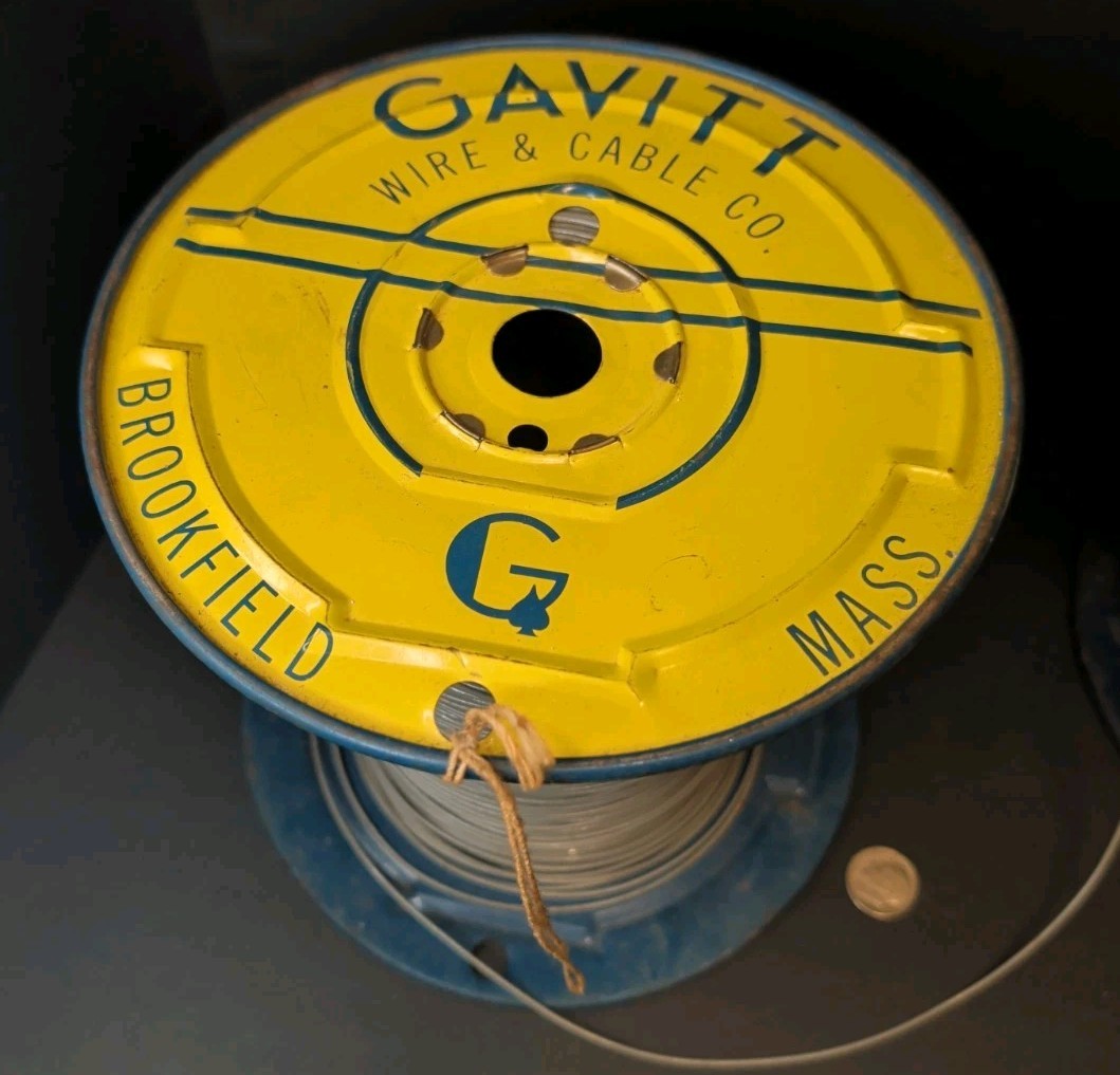 Vintage Mid Century Gavitt Wire Tinned Copper Vtg Electronics Speaker Guitar Vintage Mid Century Gavitt Wire Tinned Copper Vtg Electronics Speaker Guitar