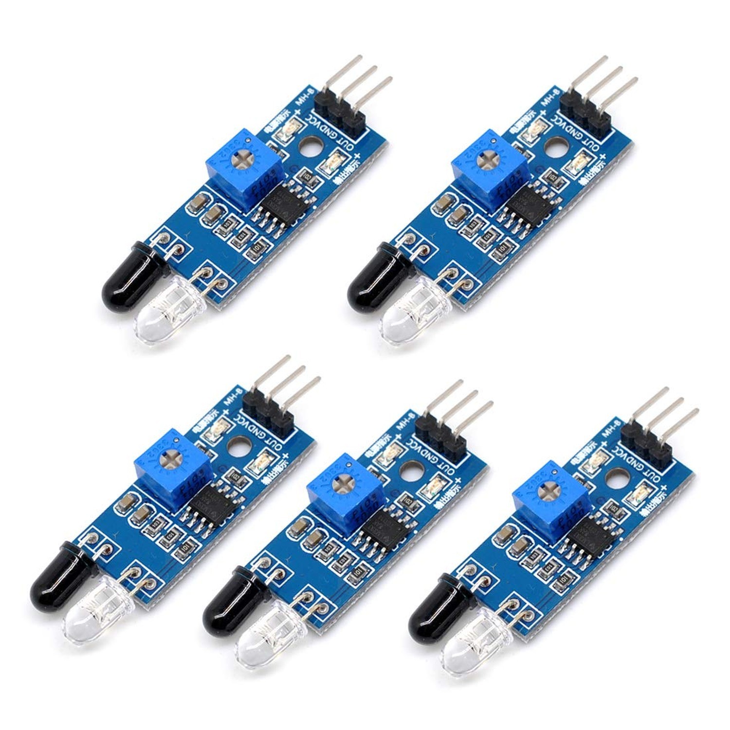 IR Infrared Obstacle Avoidance Sensor Module 5 Pack IR Infrared Obstacle Avoidance Sensor Module 5 Pack