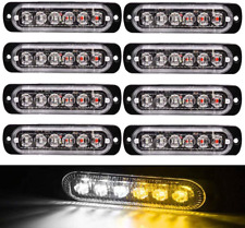 Flashing Strobe Lights, 8-Pack Universal 6 LED 18W Surface Mount Emergency Light picture