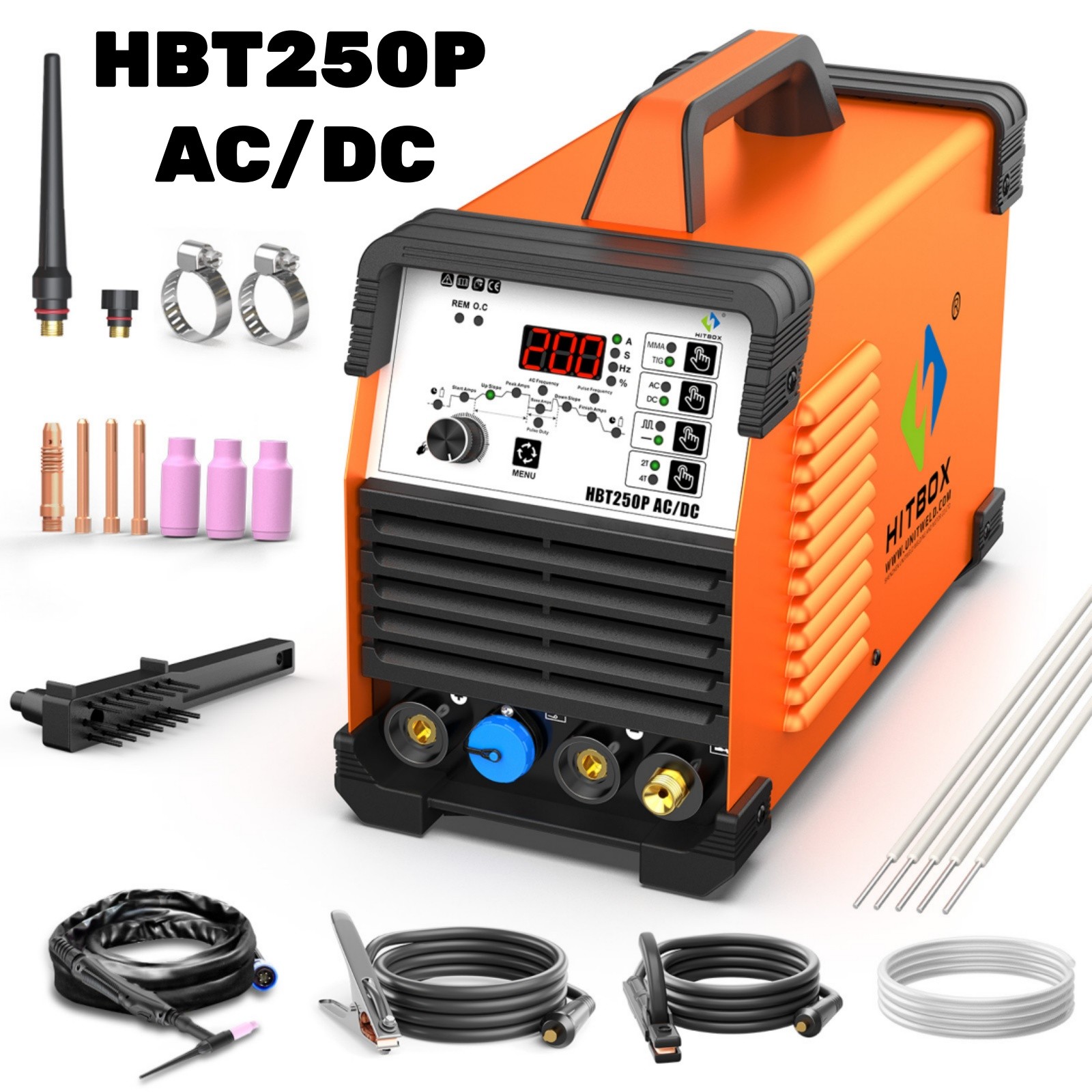 Aluminum Tig Welder AC/DC Pulse HF MMA Tig Welding Machine 200A 220V &Foot Pedal Aluminum Tig Welder AC/DC Pulse HF MMA Tig Welding Machine 200A 220V &Foot Pedal