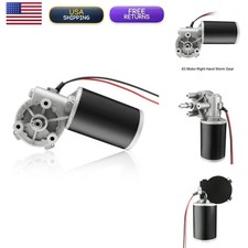 Uxcell DC24V 10W 6RPM 2N.M Reversible Worm Gear Motor High Torque Speed picture