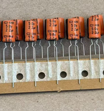 10x NCC 22uf 50v Radial Electrolytic Capacitors /Replacing 35v 25v 125°C picture