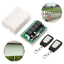 2 Transmitter +12V 4CH Channel Relay RF Wireless Remote Control Switch Receiver picture