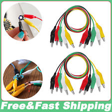Lot of Mutimeter LEAD and 5 Colors Test Lead Cable Set Crocodile Alligator Clips picture