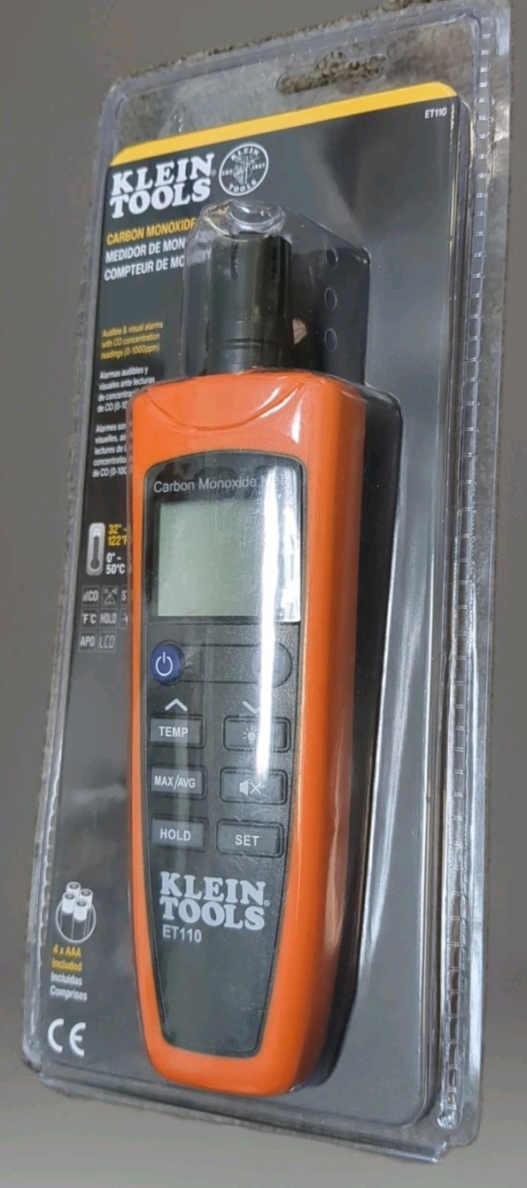 Klein Tools ET110 Carbon Monoxide Meter Klein Tools ET110 Carbon Monoxide Meter
