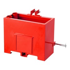 Ballast Box 3 Point Category 1 Tractor Quick Tach Hitch Counterweight  Red picture