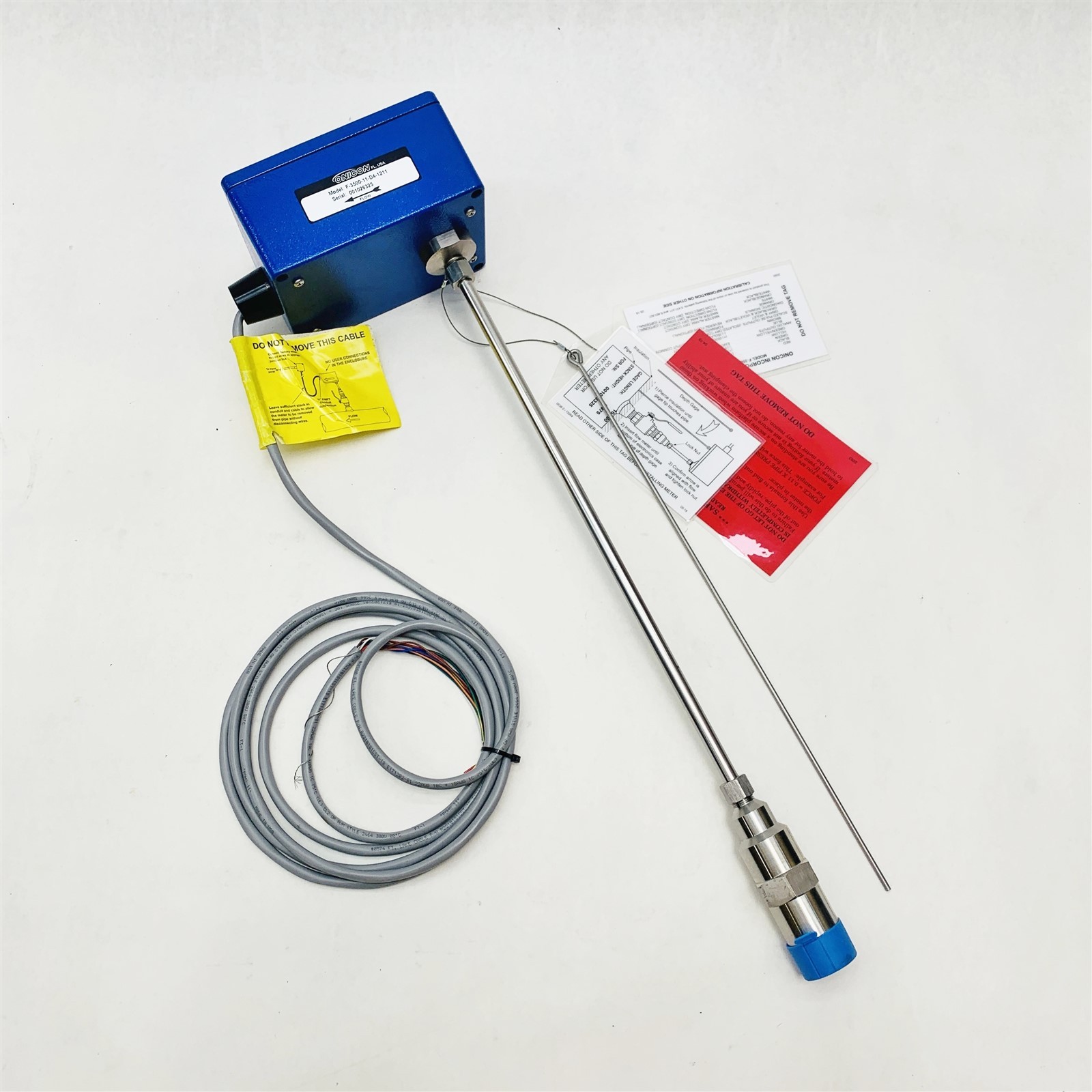 Onicon F-3500-11-D4-1211 Electromagnetic Insertion Flow Meter Mag Sensor New Onicon F-3500-11-D4-1211 Electromagnetic Insertion Flow Meter Mag Sensor New