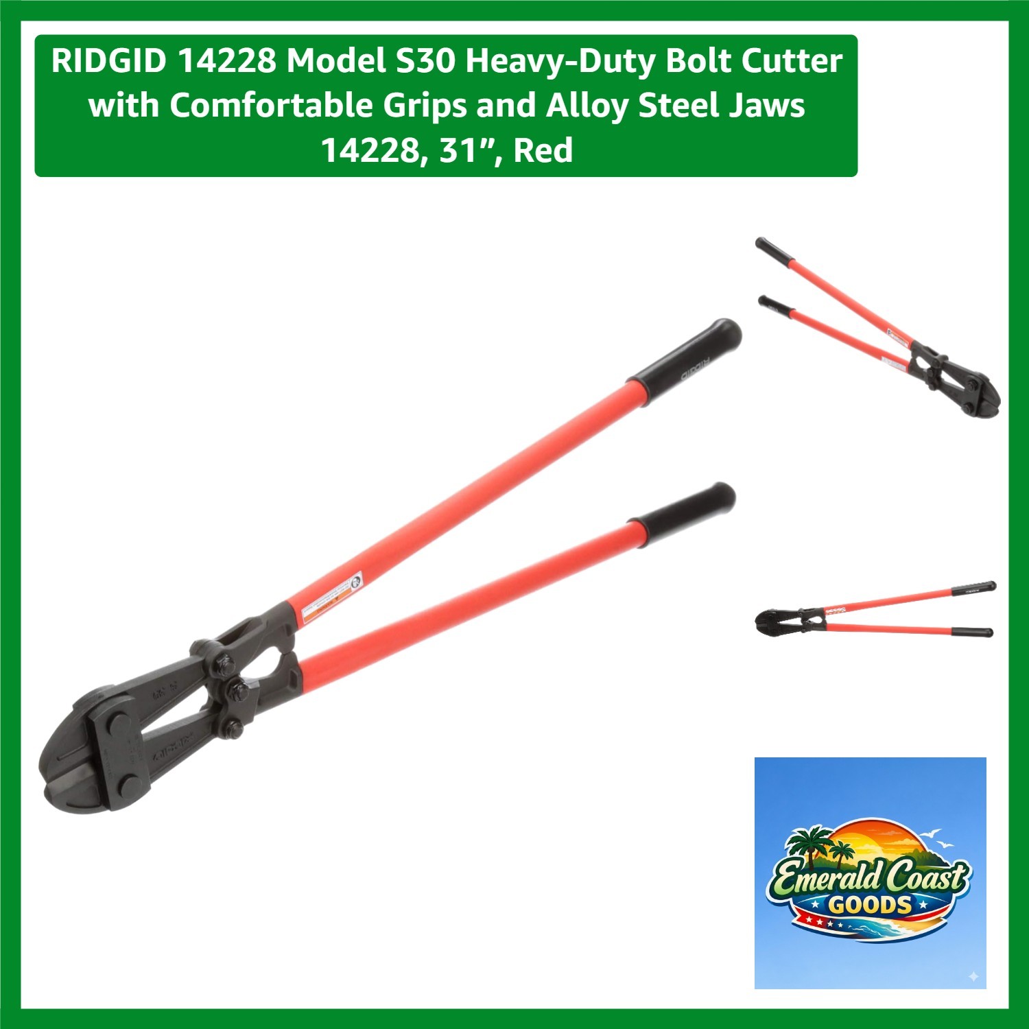 14228 Model S30 Heavy-Duty Bolt Cutter with Comfortable Grips and Alloy Steel... 14228 Model S30 Heavy-Duty Bolt Cutter with Comfortable Grips and Alloy Steel...
