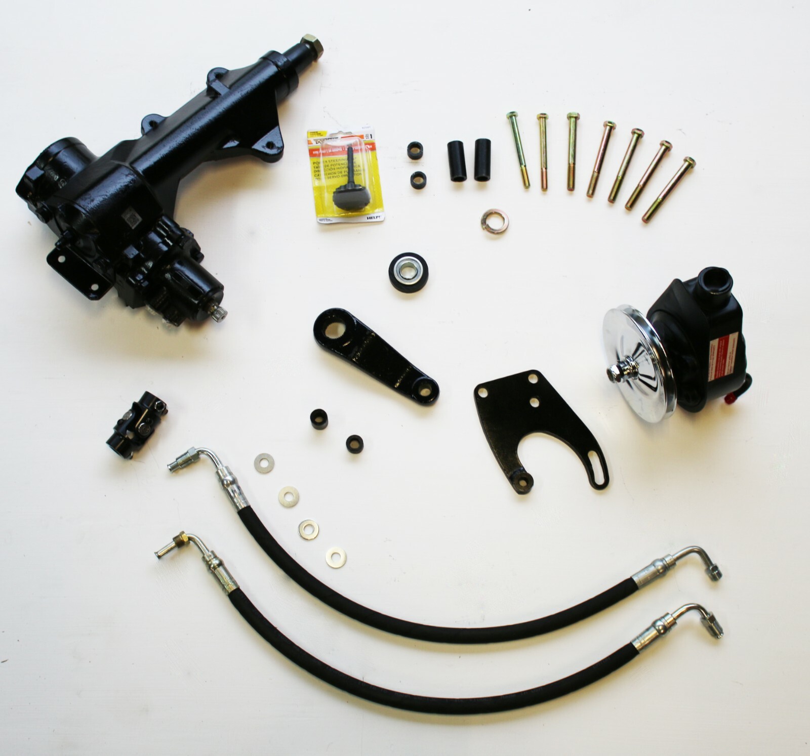Power steering conversion kit- fits 65 thru 77 Ford 2 WD F-100, 150, 250, 350 Power steering conversion kit- fits 65 thru 77 Ford 2 WD F-100, 150, 250, 350