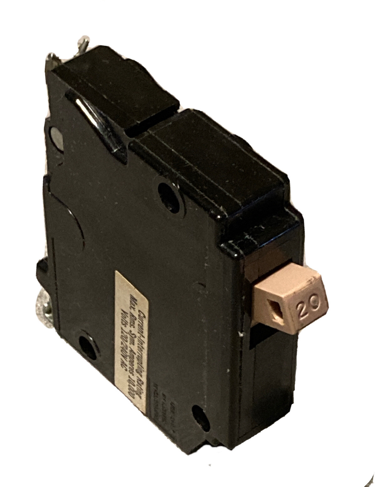 CH120 Cutler-Hammer Type CH 1 Pole 20 Amp 120v METAL FOOT / HALF NOTCH USED CH120 Cutler-Hammer Type CH 1 Pole 20 Amp 120v METAL FOOT / HALF NOTCH USED