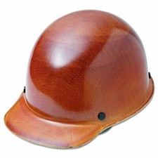 MSA 475395 Skullgard Hard Hat Tan Full Brim Fas-Trac III Ratchet Suspension picture