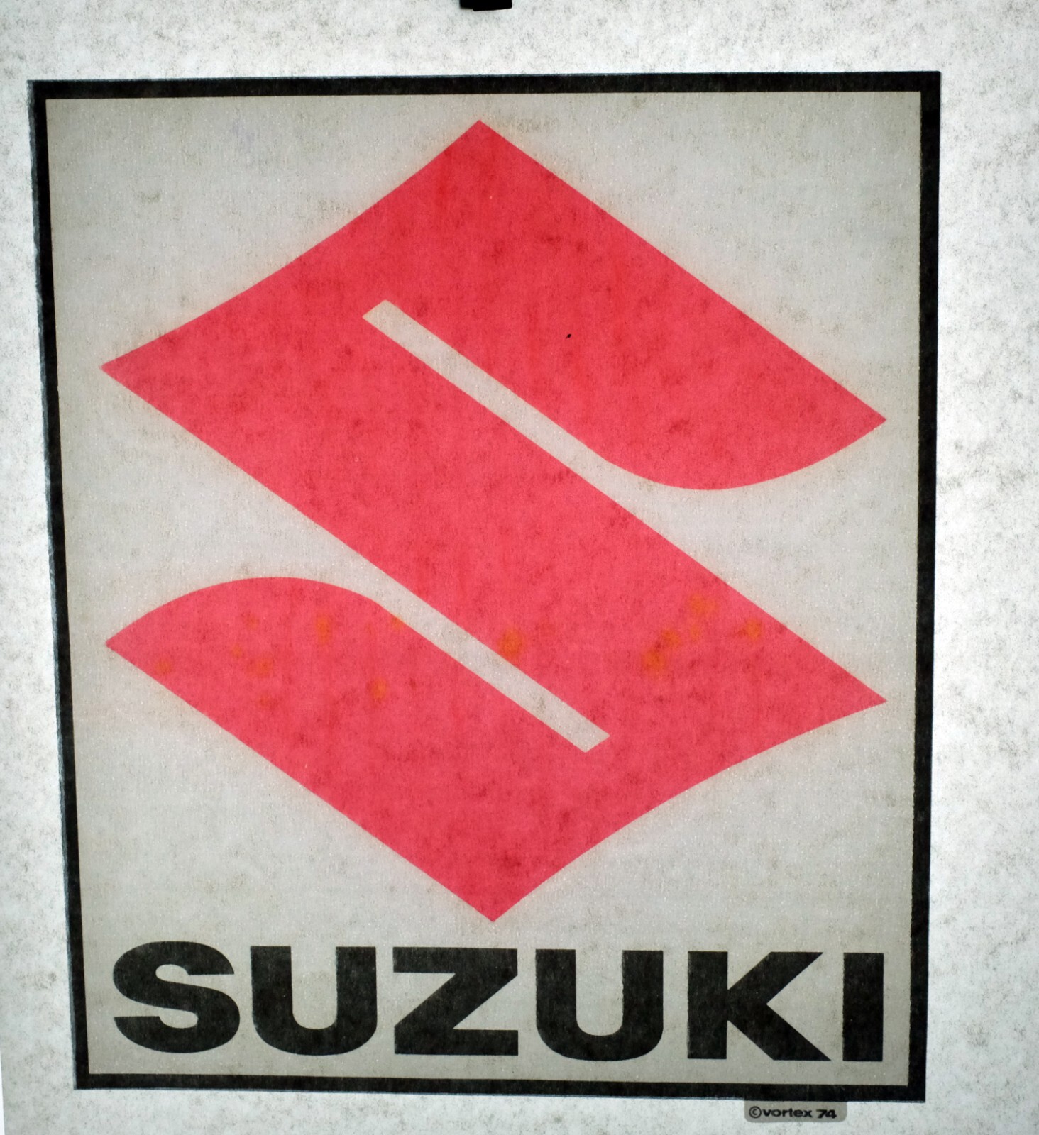 Authentic VINTAGE Suzuki Heat Transfer Iron On Authentic VINTAGE Suzuki Heat Transfer Iron On