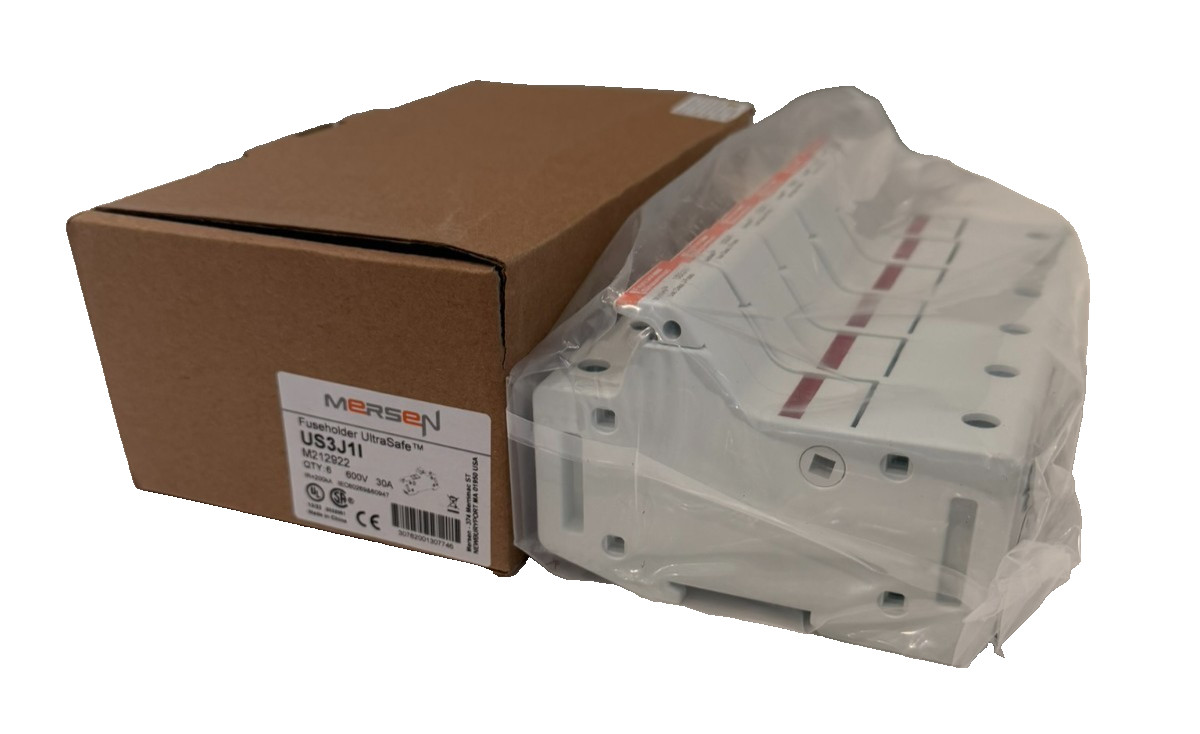 BOX OF 6 NEW FERRAZ SHAWMUT / MERSEN US3J1I FUSEHOLDERS 600V 30A BOX OF 6 NEW FERRAZ SHAWMUT / MERSEN US3J1I FUSEHOLDERS 600V 30A