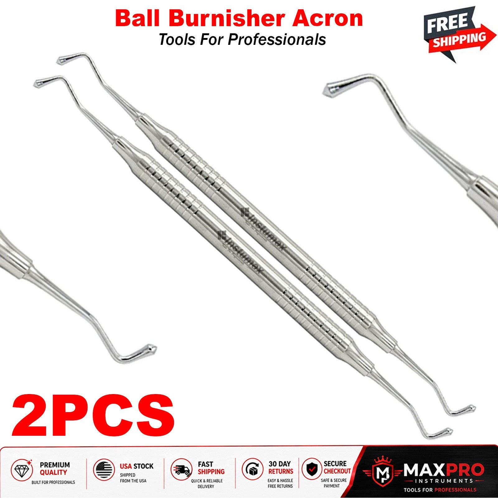 Acron Medical Dental Ball Burnisher Amalgam Filling Instrument Acron Medical Dental Ball Burnisher Amalgam Filling Instrument