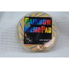 Western States Wholesale Memo Pad OS Rainbow Round 400 Sheets Made In Japan picture