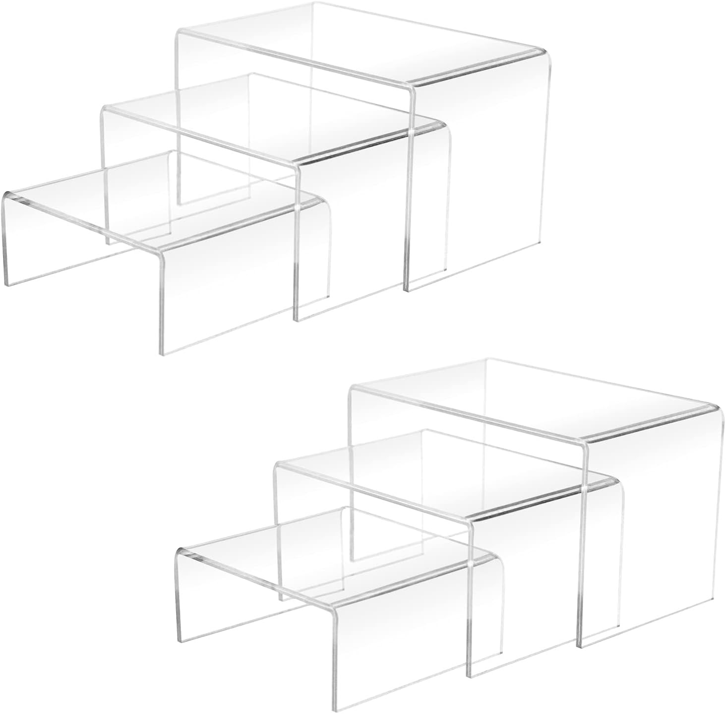 2 Sets Acrylic Display Risers 3 4 5 Inch Clear Cupcake Stand 6PCS 2 Sets Acrylic Display Risers 3 4 5 Inch Clear Cupcake Stand 6PCS