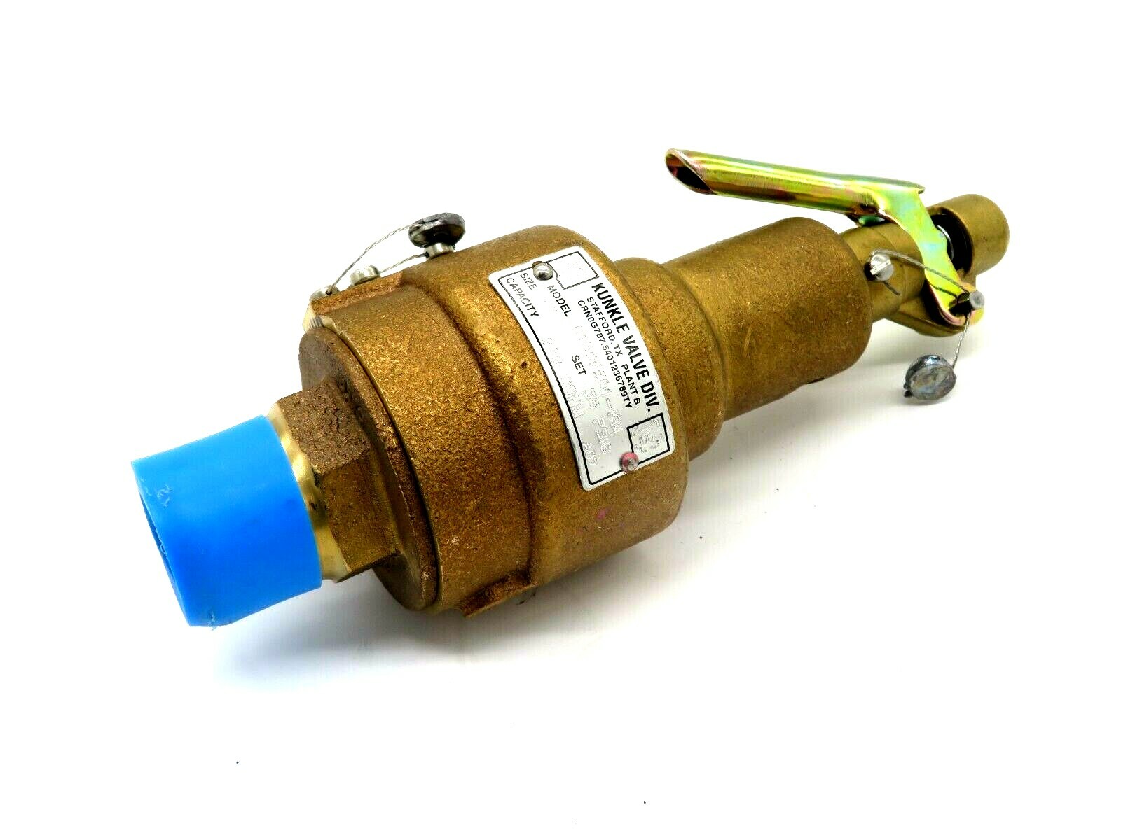 NEW KUNKLE VALVE 6186FE01-KM PRESSURE RELIEF VALVE 6186FE01KM NEW KUNKLE VALVE 6186FE01-KM PRESSURE RELIEF VALVE 6186FE01KM