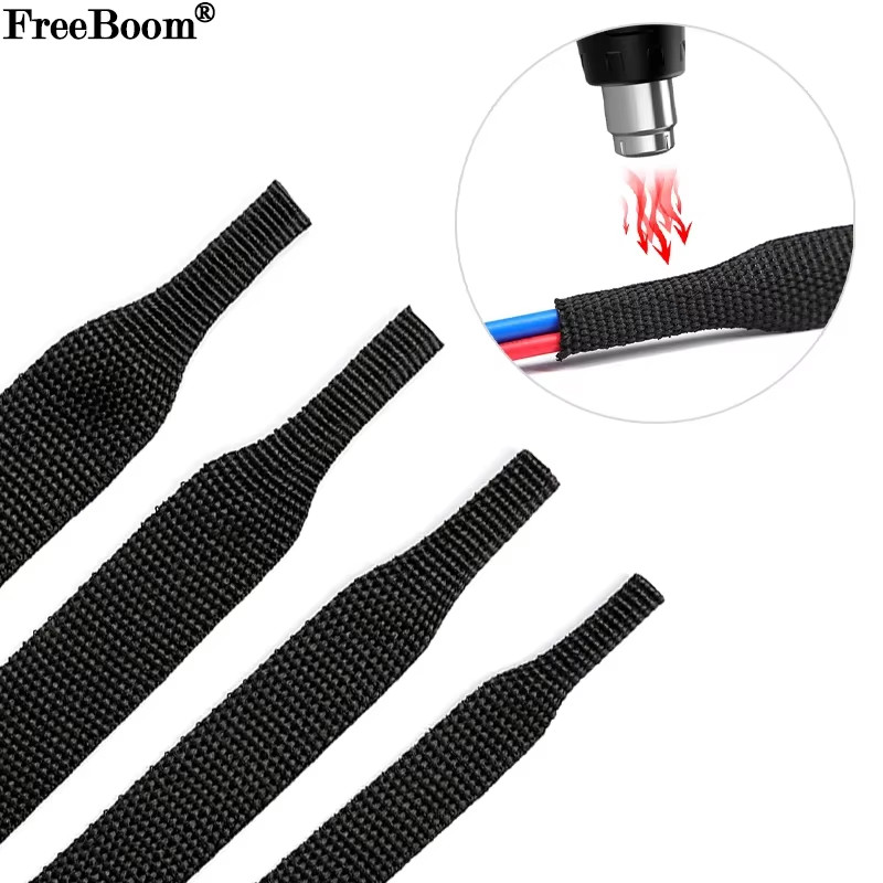 1~50M Braided Cable Sleeve PET Heat Shrink Tube Insulation Flam Retardant Shrink 1~50M Braided Cable Sleeve PET Heat Shrink Tube Insulation Flam Retardant Shrink