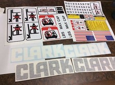 New Clark forklift decal kit with safety decals.  picture