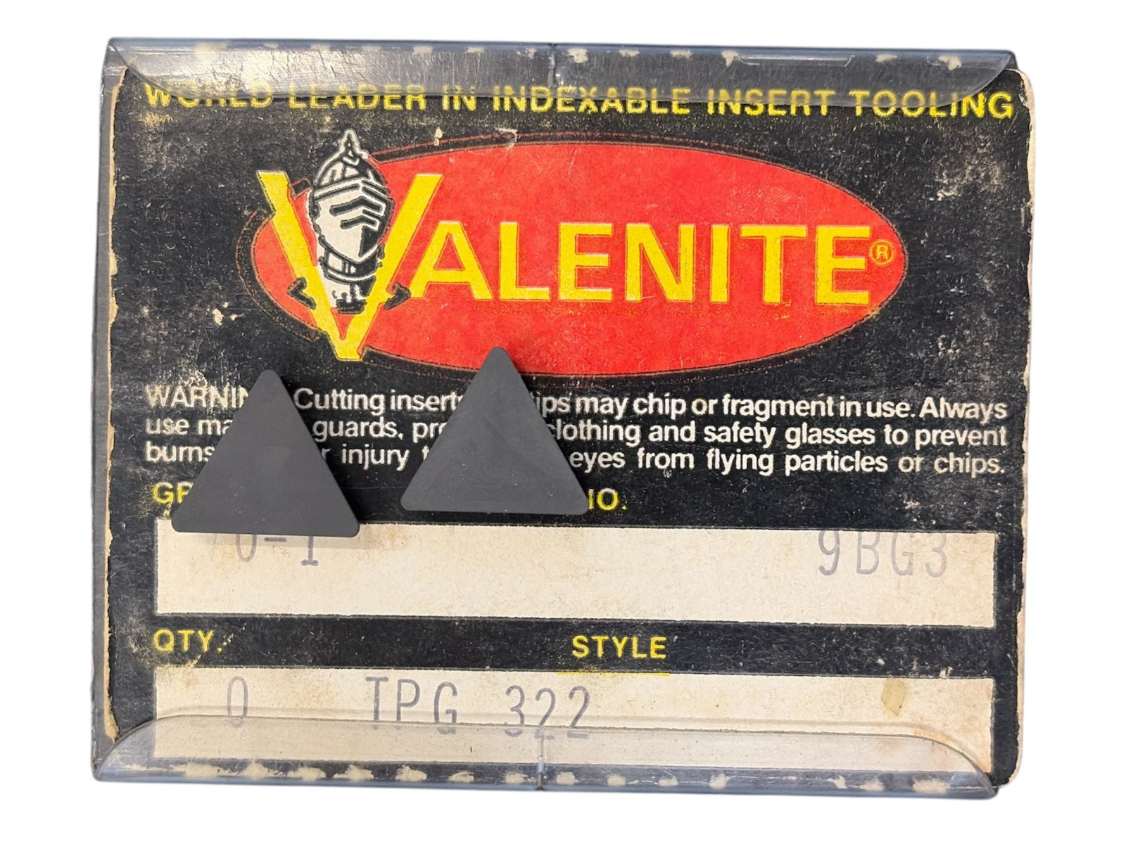 (5 Pcs) Valenite TPG 322 GRADE: V0-1 Carbide Inserts (5 Pcs) Valenite TPG 322 GRADE: V0-1 Carbide Inserts
