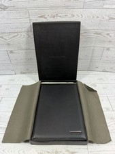 PIQUADRO Quality Black Leather Address Book ITALY Never Used NIB picture