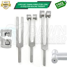 Tuning Fork Set of 3 Healing Therapy Medical Surgical Diagnostic Inst German Gr picture