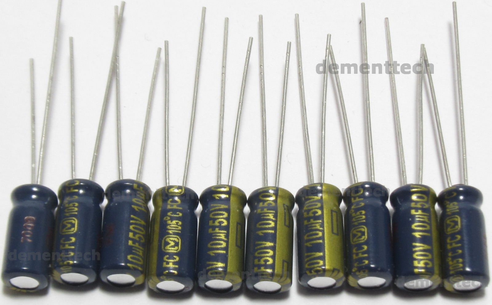 10x Panasonic FC 10uF 50v Low-ESR Impedance 105C radial capacitors caps