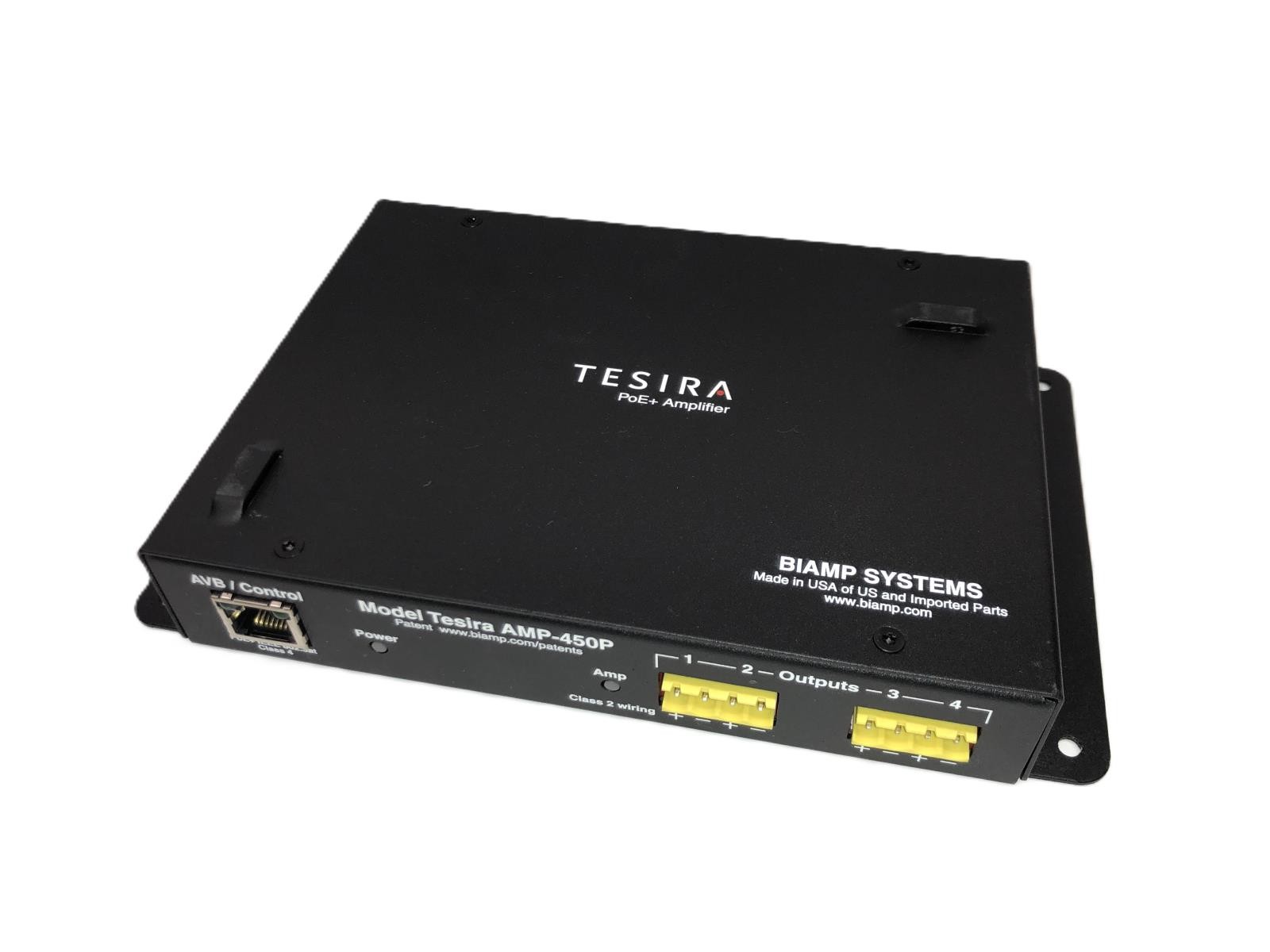 Biamp Tesira AMP-450P PoE+ 4-Channel 50W / Channel Amplifier - VGC