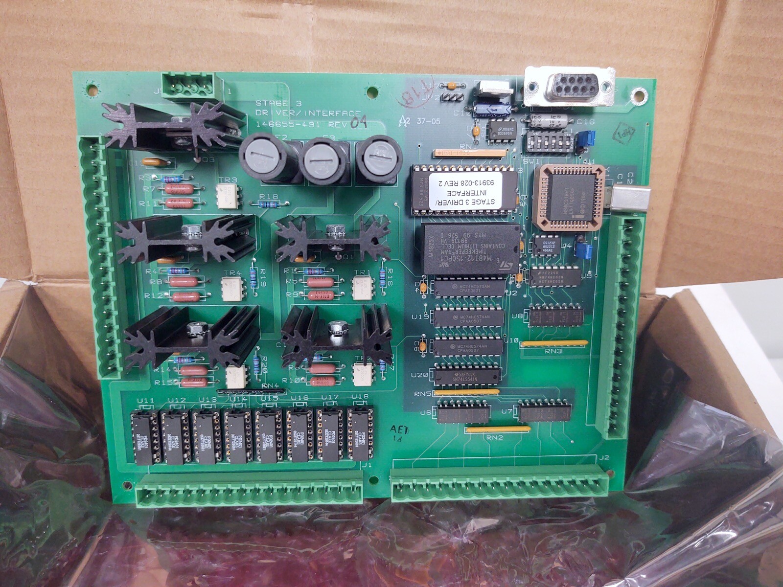 Amsco Steris Eagle Sterilizer AMS 146655-491 Stage 3 Driver / Interface Amsco Steris Eagle Sterilizer AMS 146655-491 Stage 3 Driver / Interface
