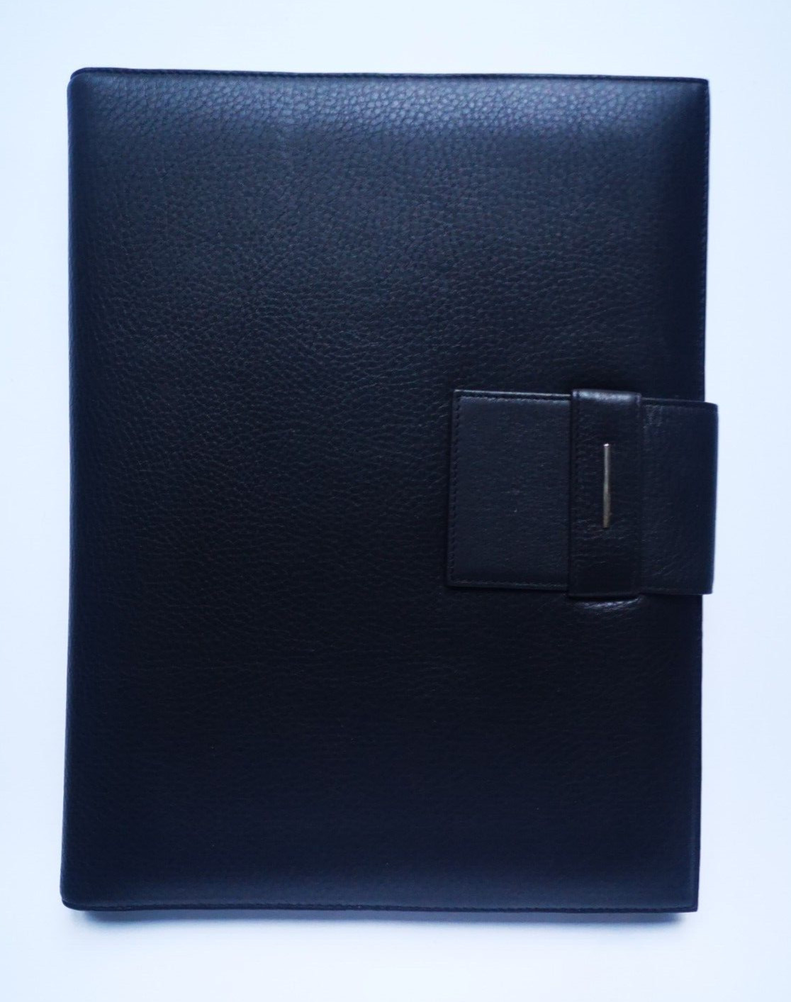 Piquadro Soft Leather Notebook Cover Organizer Black Large Italy New Piquadro Soft Leather Notebook Cover Organizer Black Large Italy New